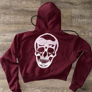 Gymreapers cropped skull jacket